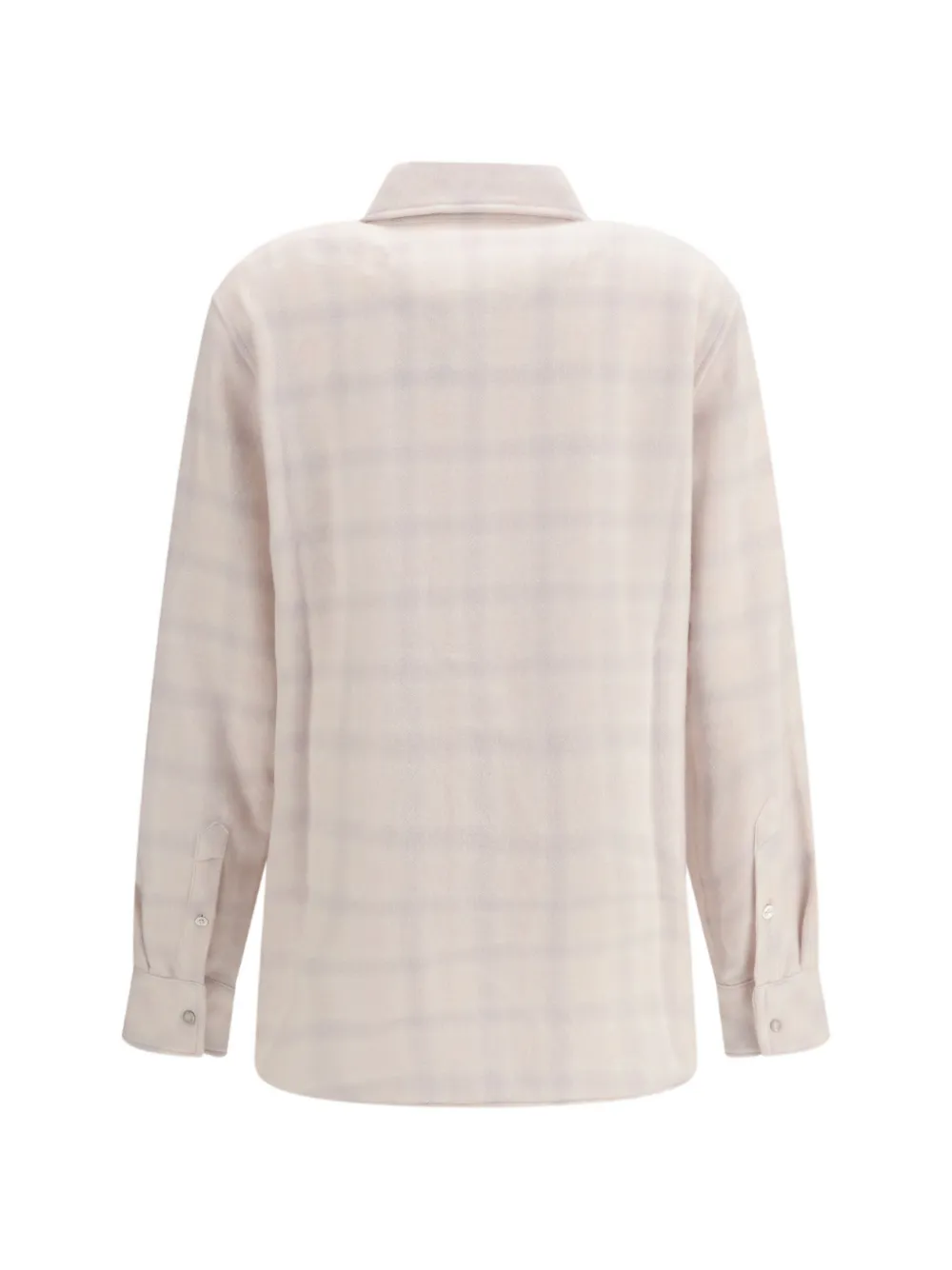  God's True Cashmere Clarity Check-pattern Shirt - Neutrals 