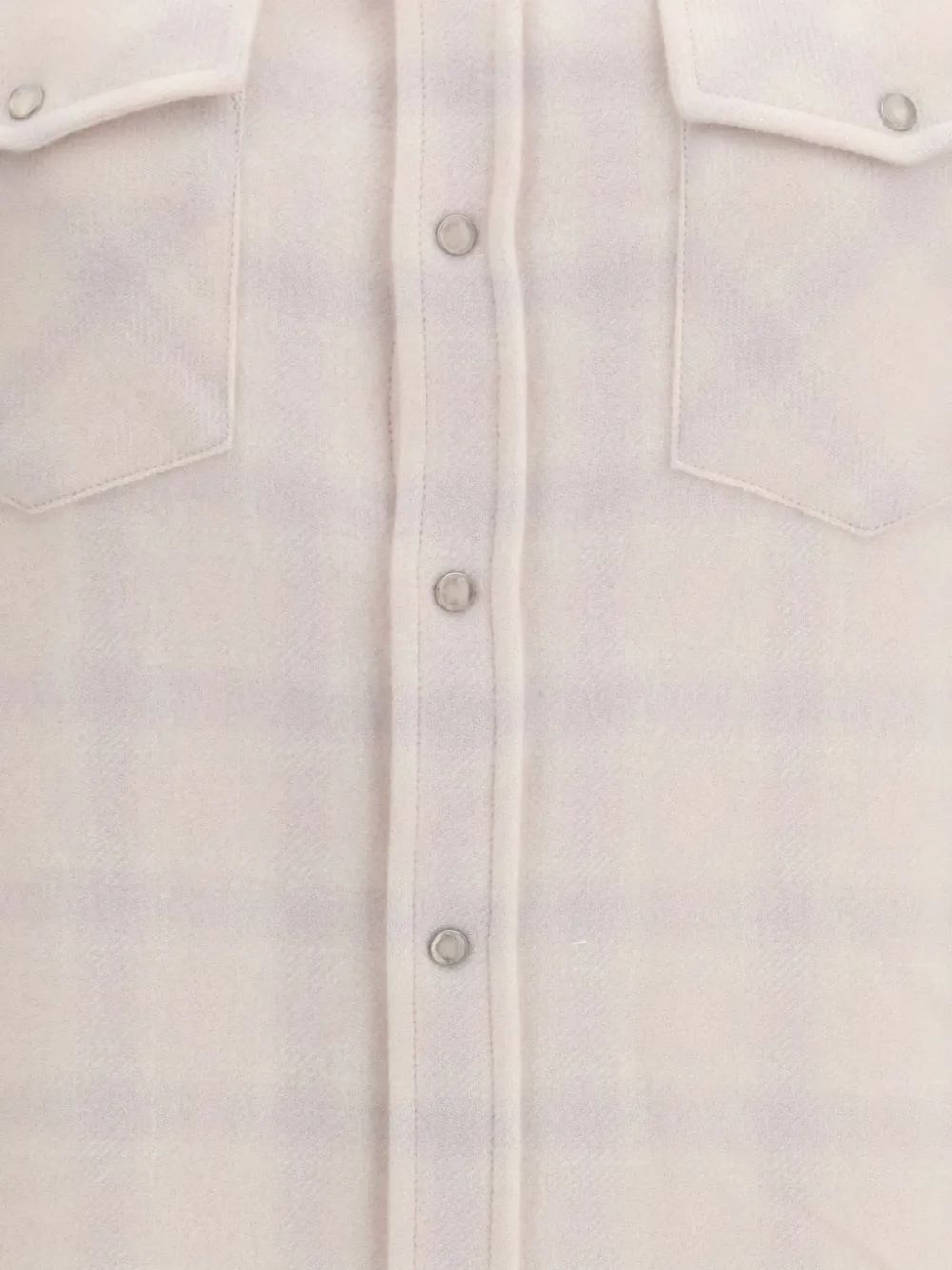  God's True Cashmere Clarity Check-pattern Shirt - Neutrals 
