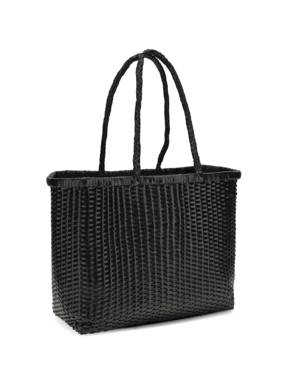 DRAGON DIFFUSION woven big tote bag - Nero