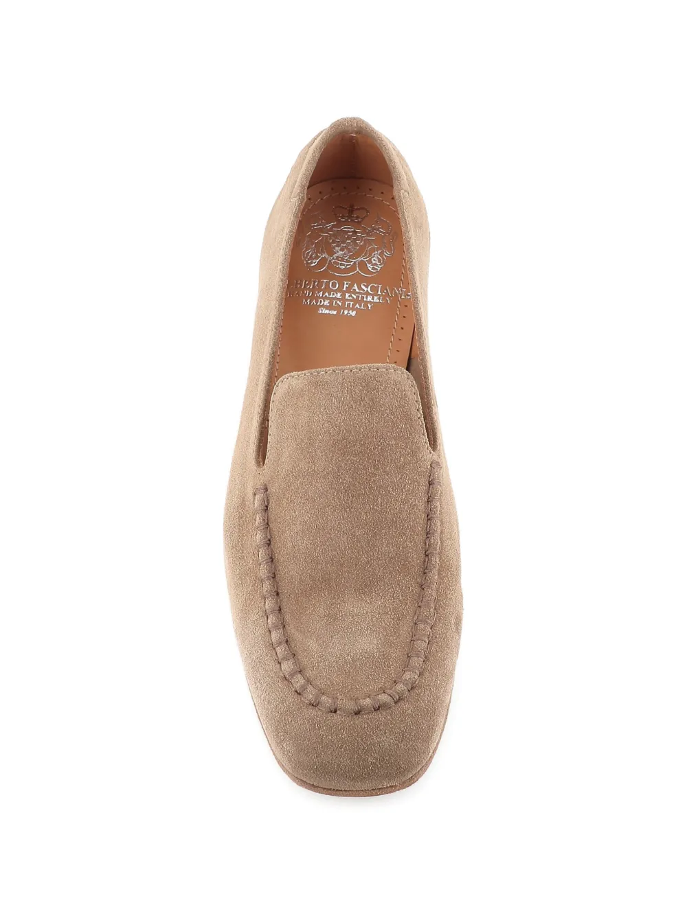 Alberto Fasciani Lily suède loafers Beige