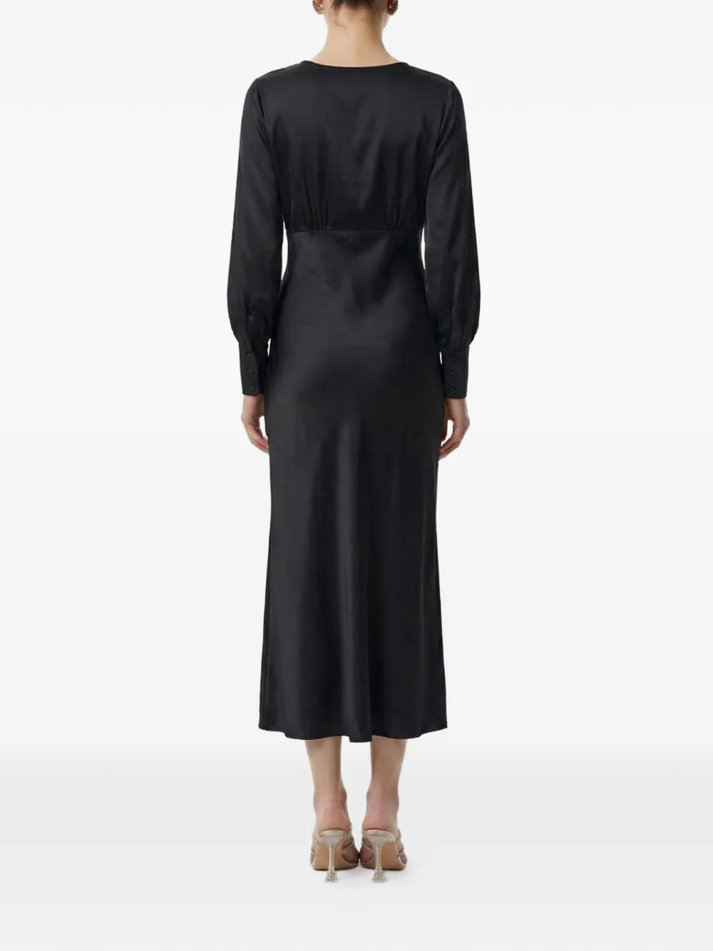  Framboise Bishop Sleeve Dress - Black 