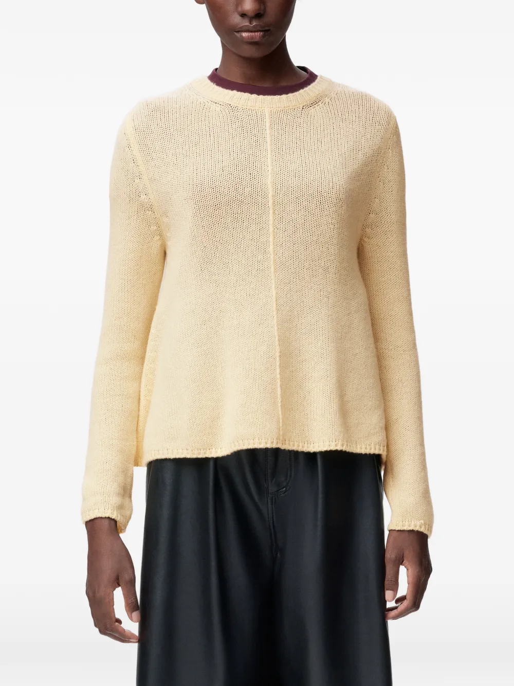 LOEWE Kasjmier trui met logo Beige