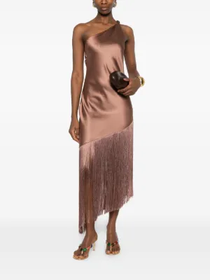 loose fit evening dresses High Turtle Detail Neck Short Sleeve Loose Fit Long Dress – John Paul Ataker