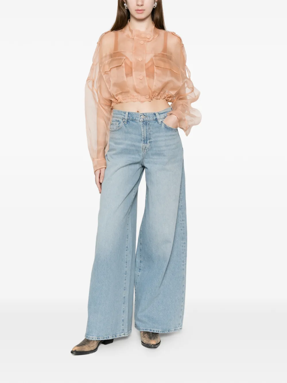  Pinko Logan Caban Pocket Buttoned Jacket - Neutrals 