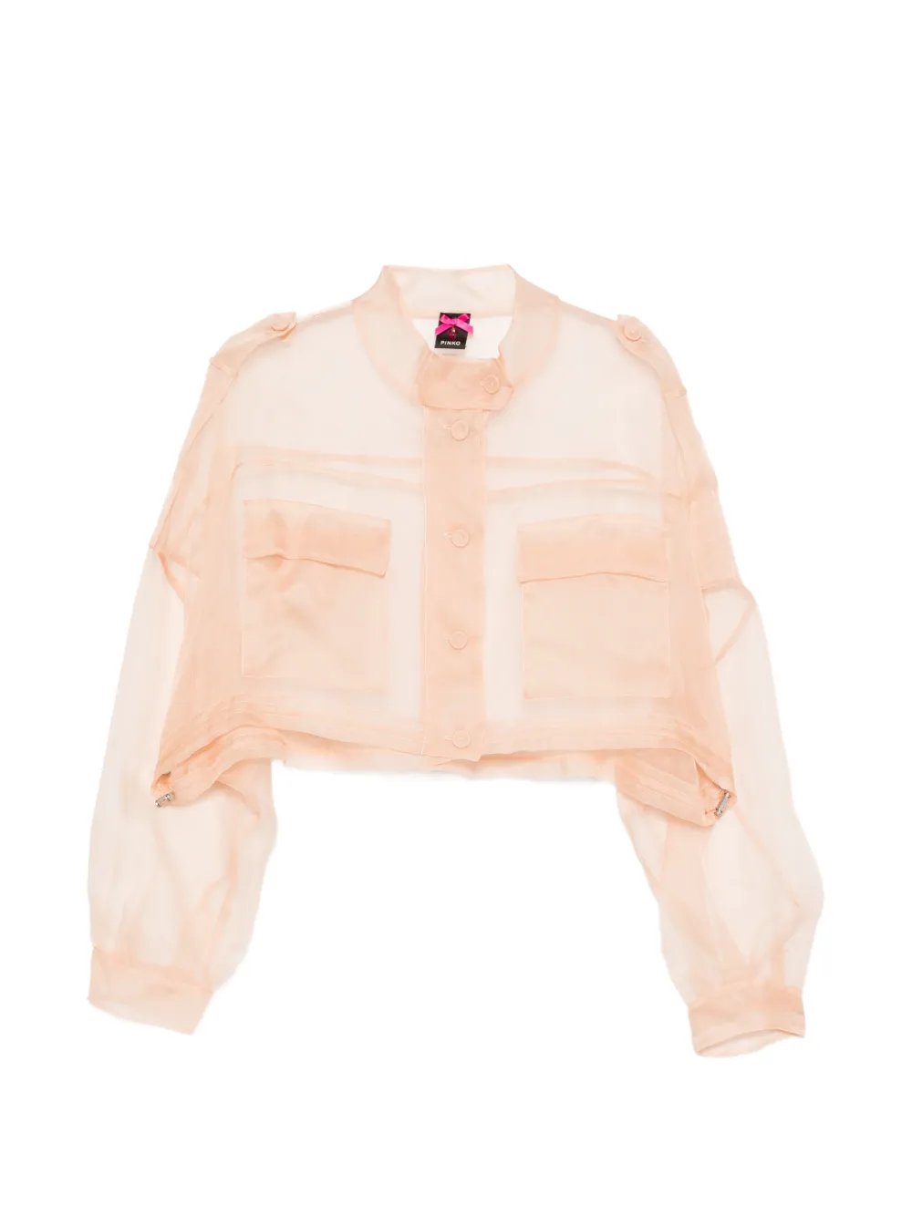 PINKO Logan Caban pocket buttoned jacket - Toni neutri