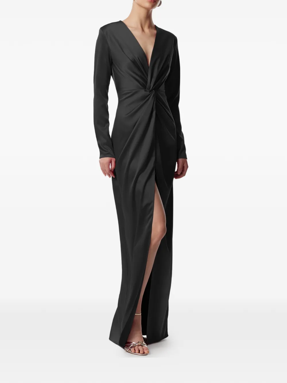 V-Neck Split Dress
