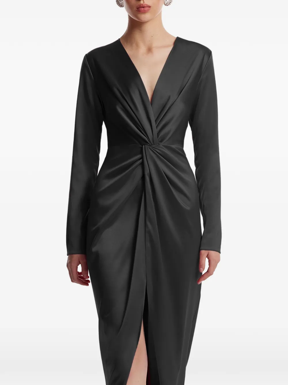 V-Neck Split Dress