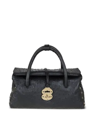 Zanellato Small Dotta® Centaur Leather Tote Bag | Black | FARFETCH AO