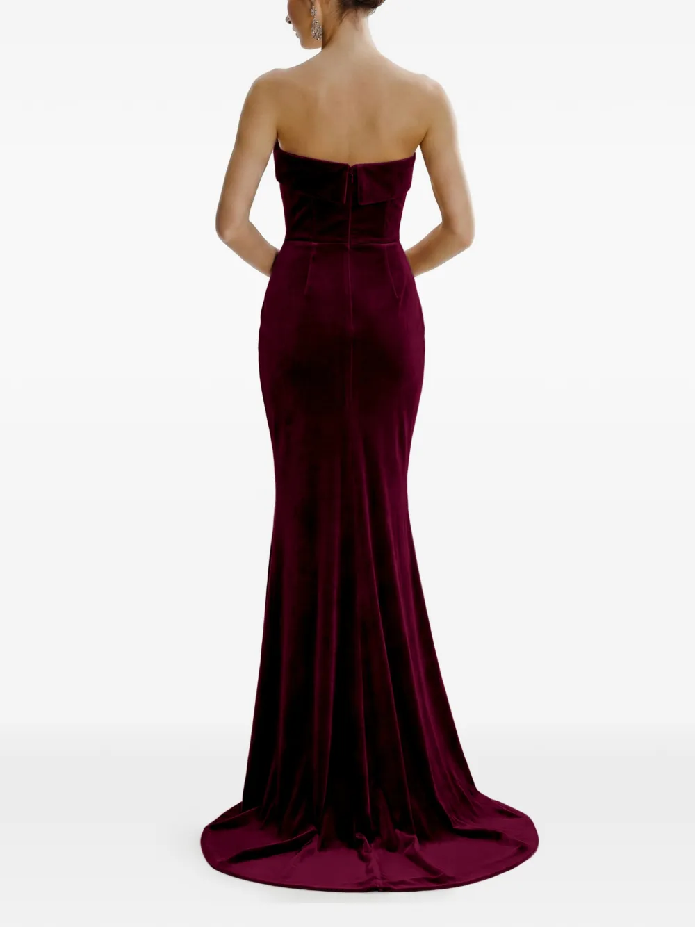  Framboise Strapless Amos Dress - Red 