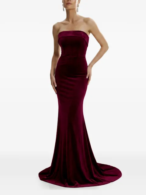 FRAMBOISE strapless amos dress