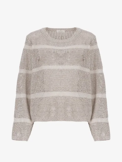 PANICALE sweat orné de sequins à design perforé