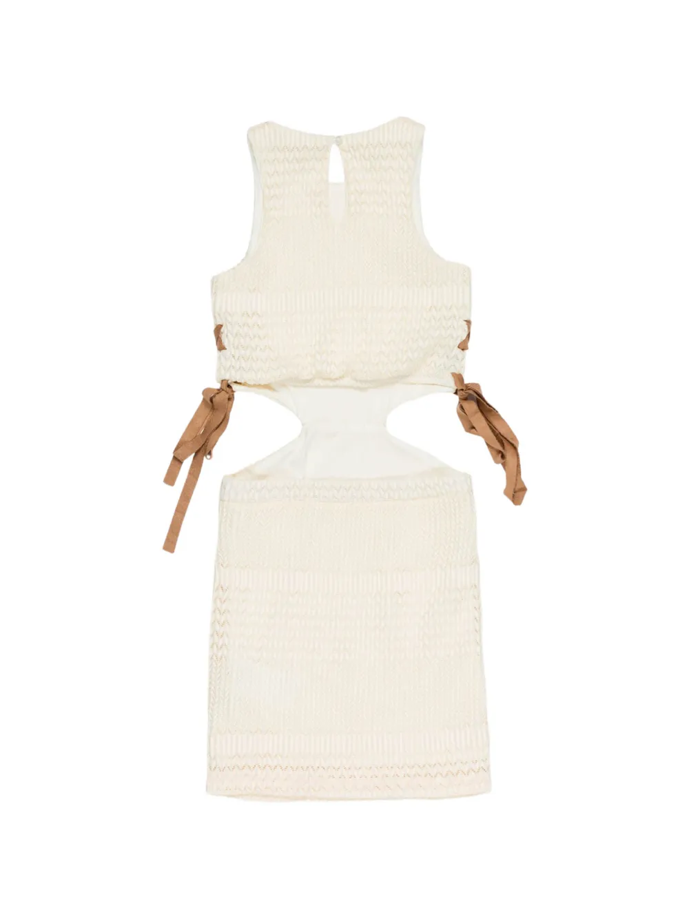  Miss Grant Kids Cut-out Dress - Neutrals 