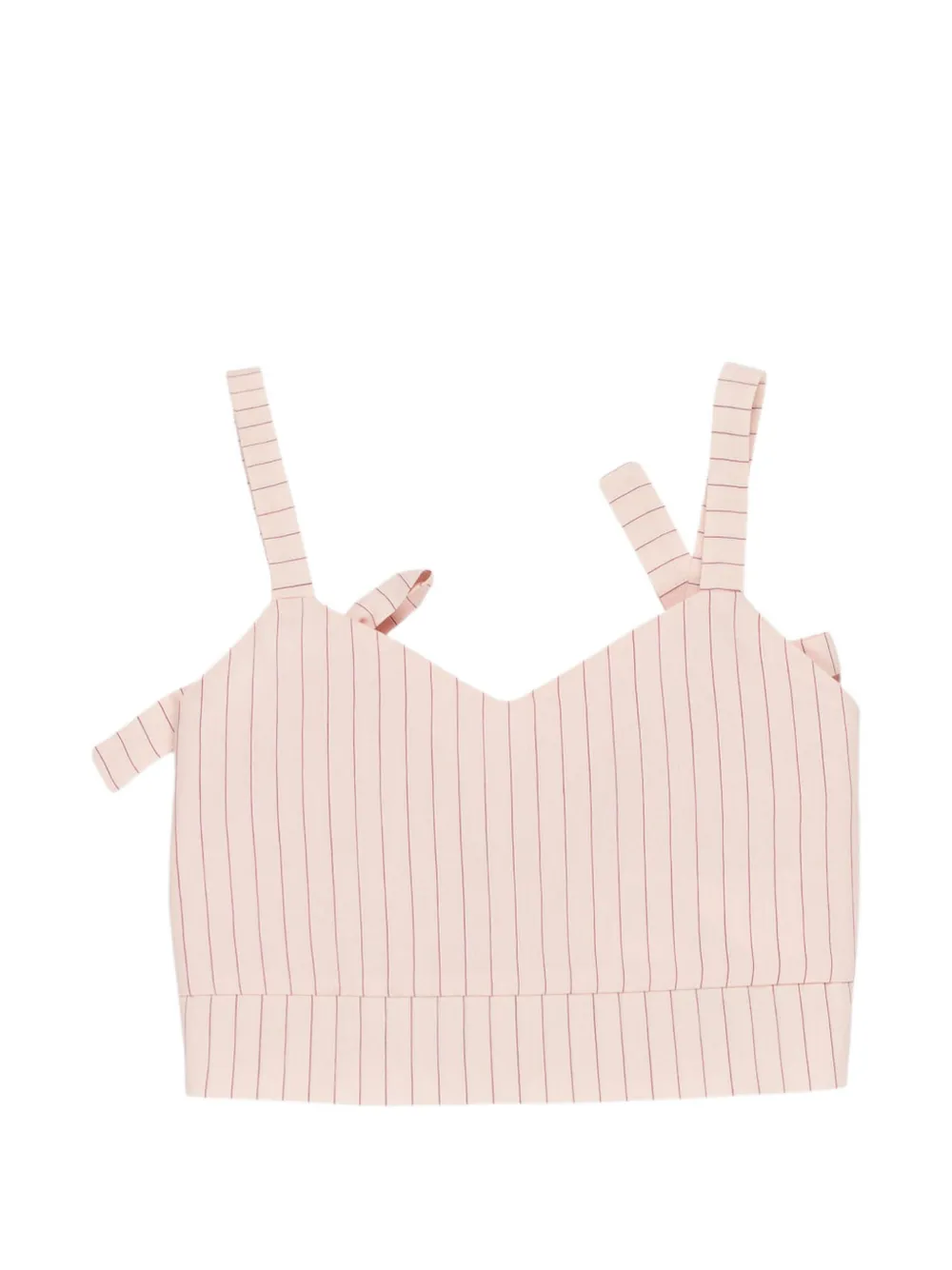 Miss Grant Kids pinstriped crop top - Rosa
