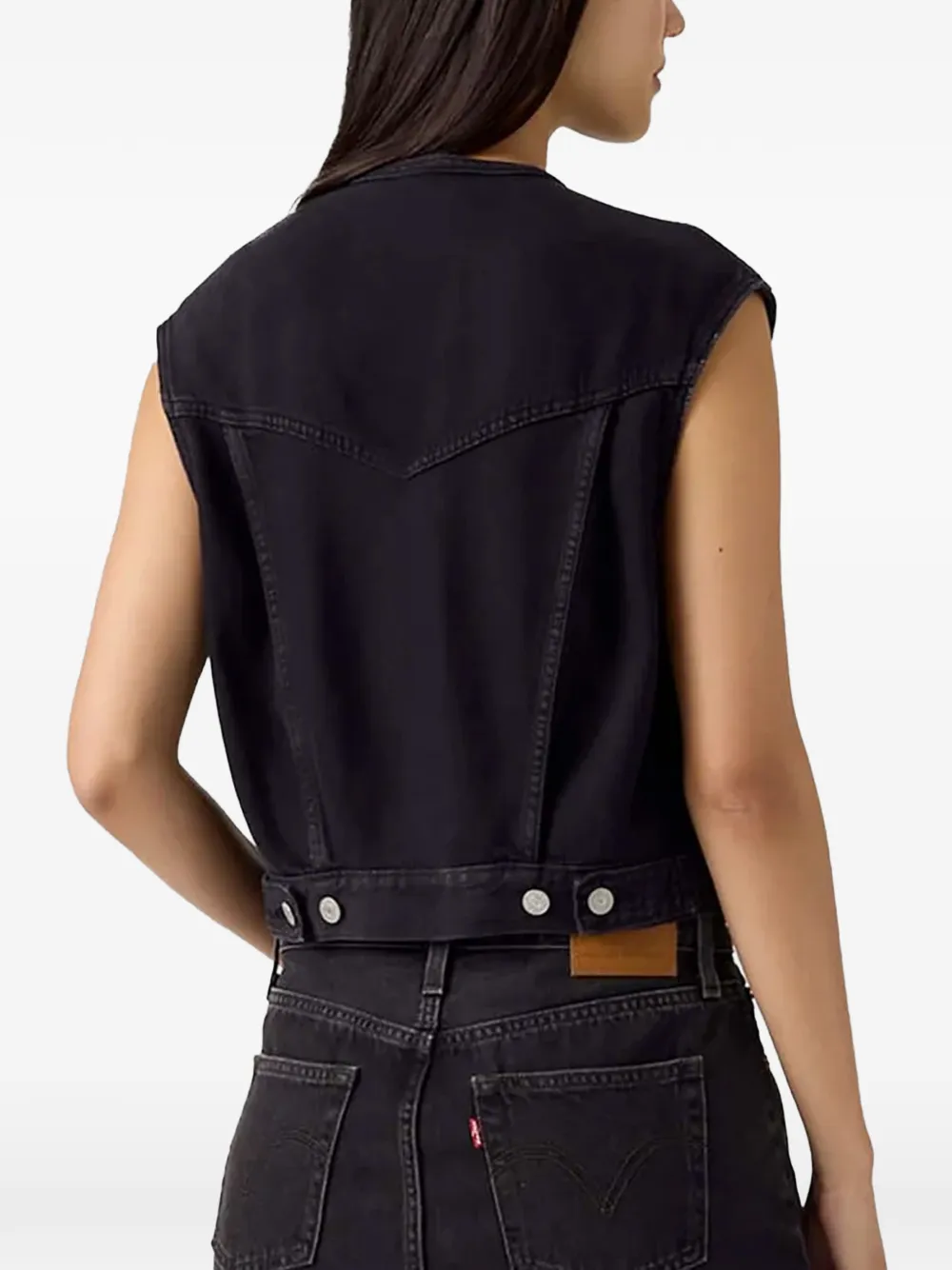  Levi's Chaleco Con Botones - Negro 