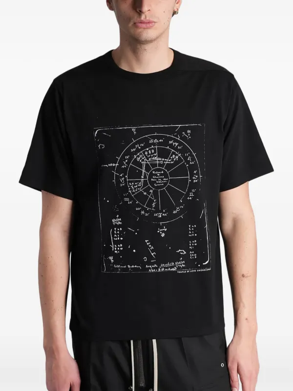 Rick Owens Tシャツ ブラック Rick Owens グラフィック Tシャツ | ブラック | FARFETCH JP