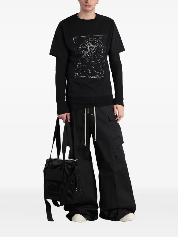 Rick Owens Graphic short-sleeve T-shirt | Black | FARFETCH