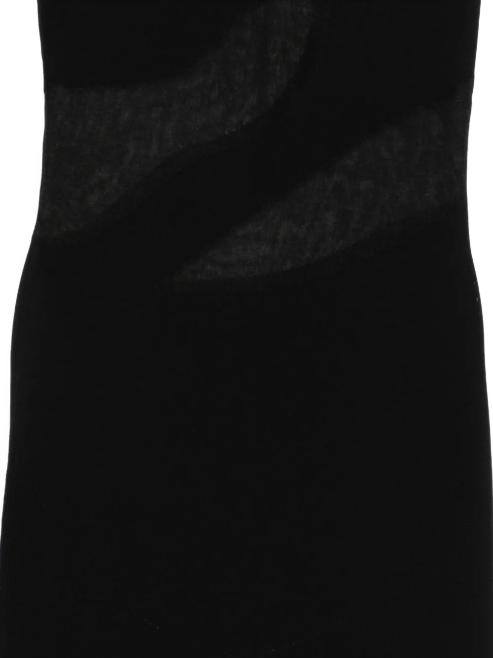 Federica Tosi Asymmetrische midi-jurk met vlakken Zwart