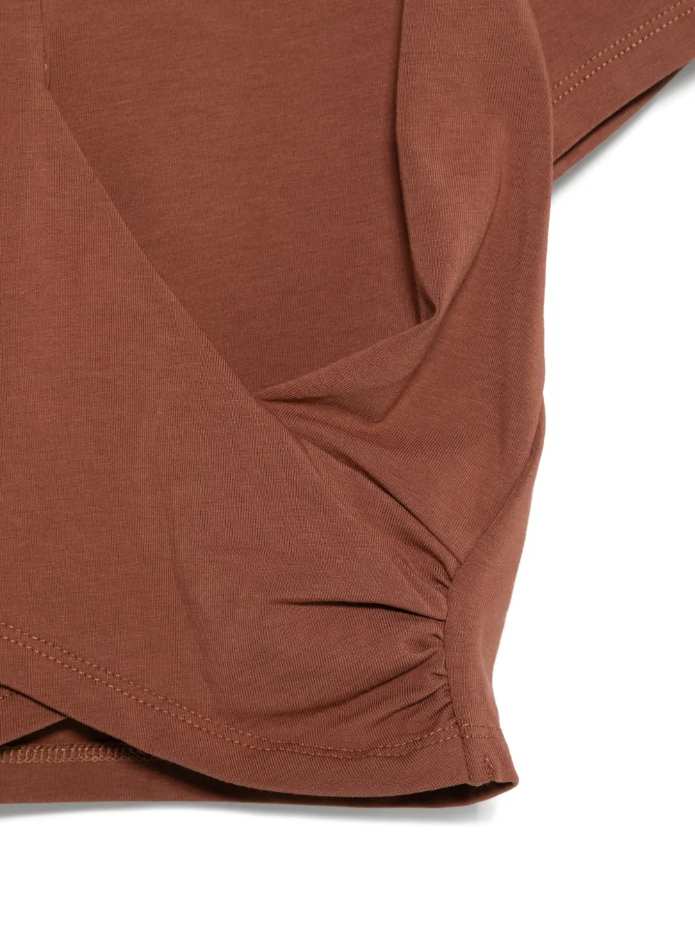 TWINSET Kids T-shirt met logoplakkaat Bruin