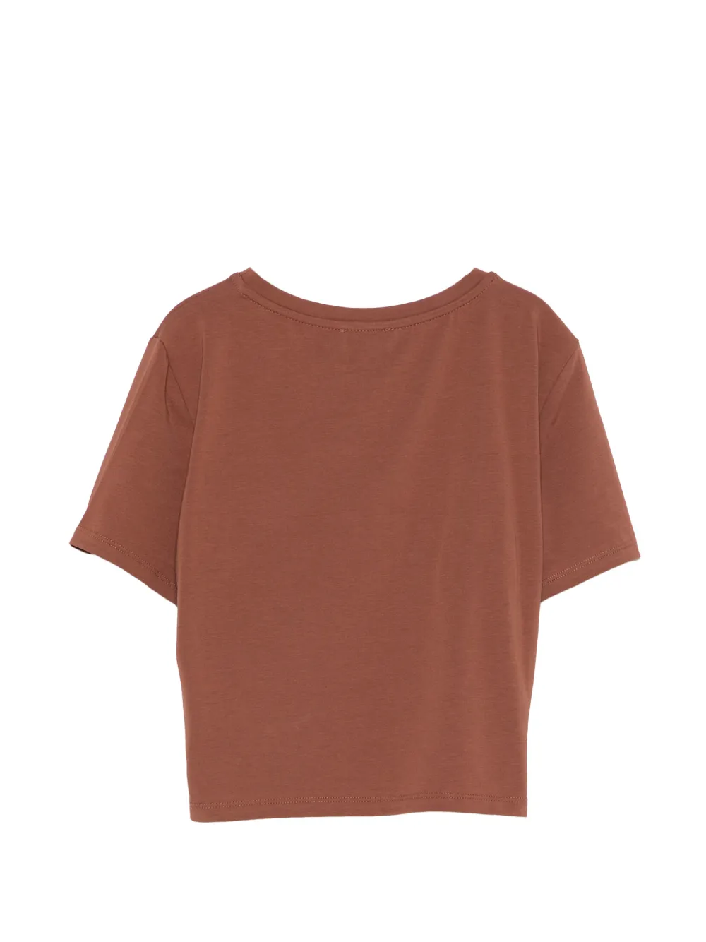 TWINSET Kids T-shirt met logoplakkaat Bruin
