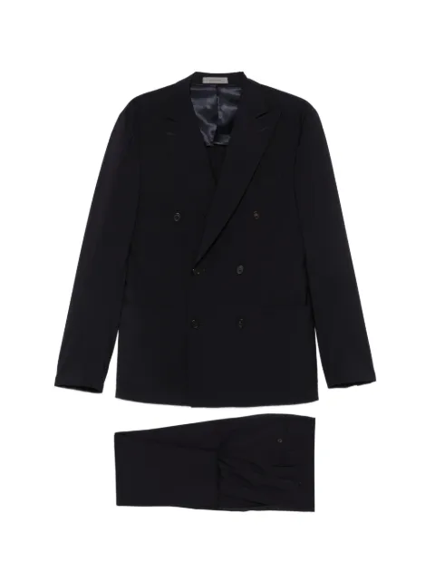 Corneliani peak-lapel double-breasted suit