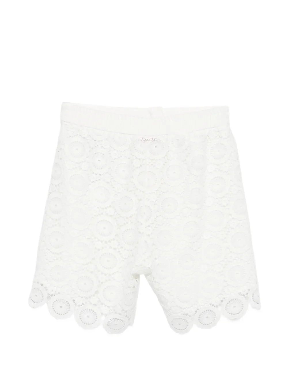 TWINSET Kids Shorts met kant Wit