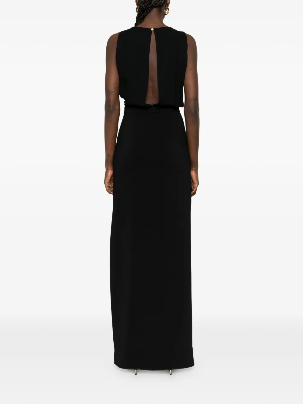 Elisabetta Franchi Mouwloze jurk Zwart