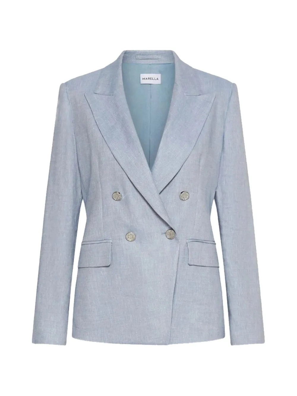 Marella double-breasted blazer - Blu