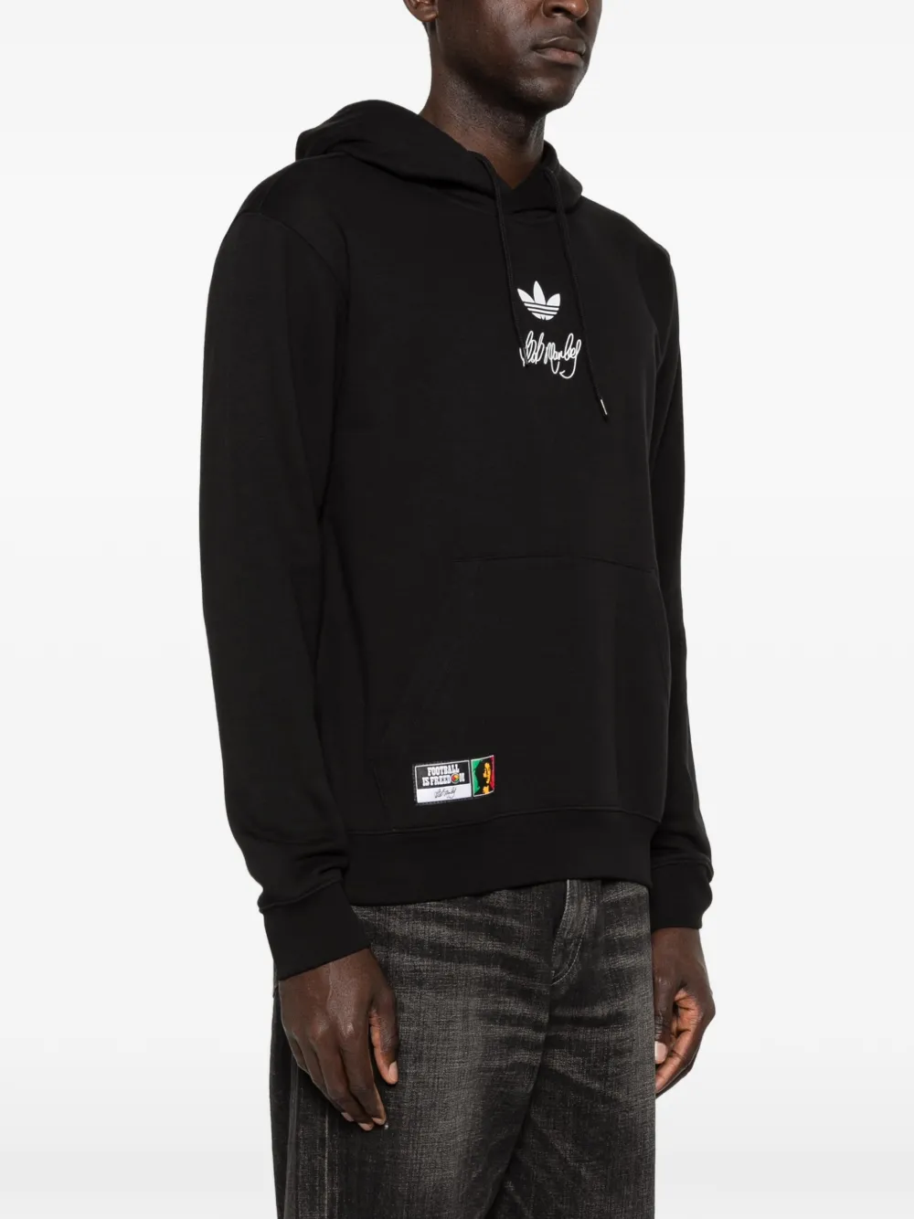 adidas Hoodie met logodetail Zwart