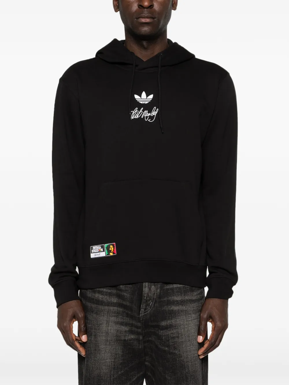 adidas Hoodie met logodetail Zwart