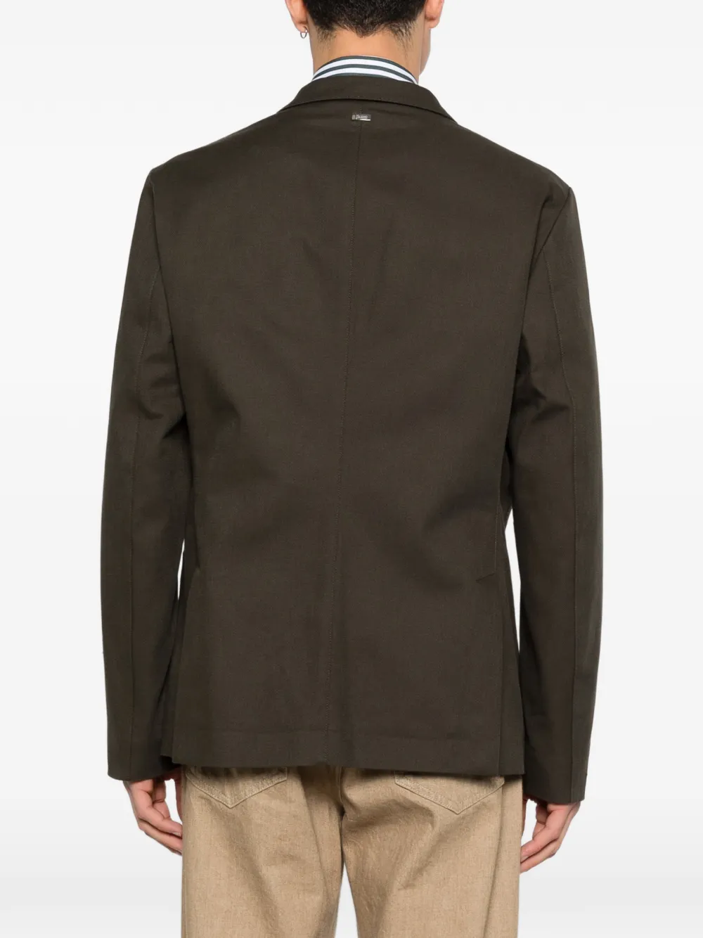 Herno Blazer met opgestikte zak Groen