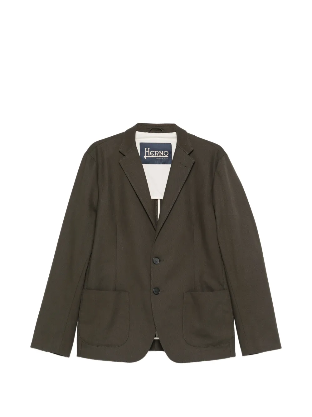 Herno patch-pocket blazer | Green