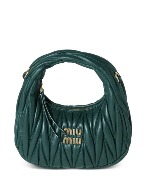 Miu Miu Wander matelassé nappa leather mini-bag