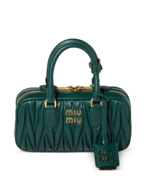 Miu Miu Arcadie matelassé nappa leather mini-bag