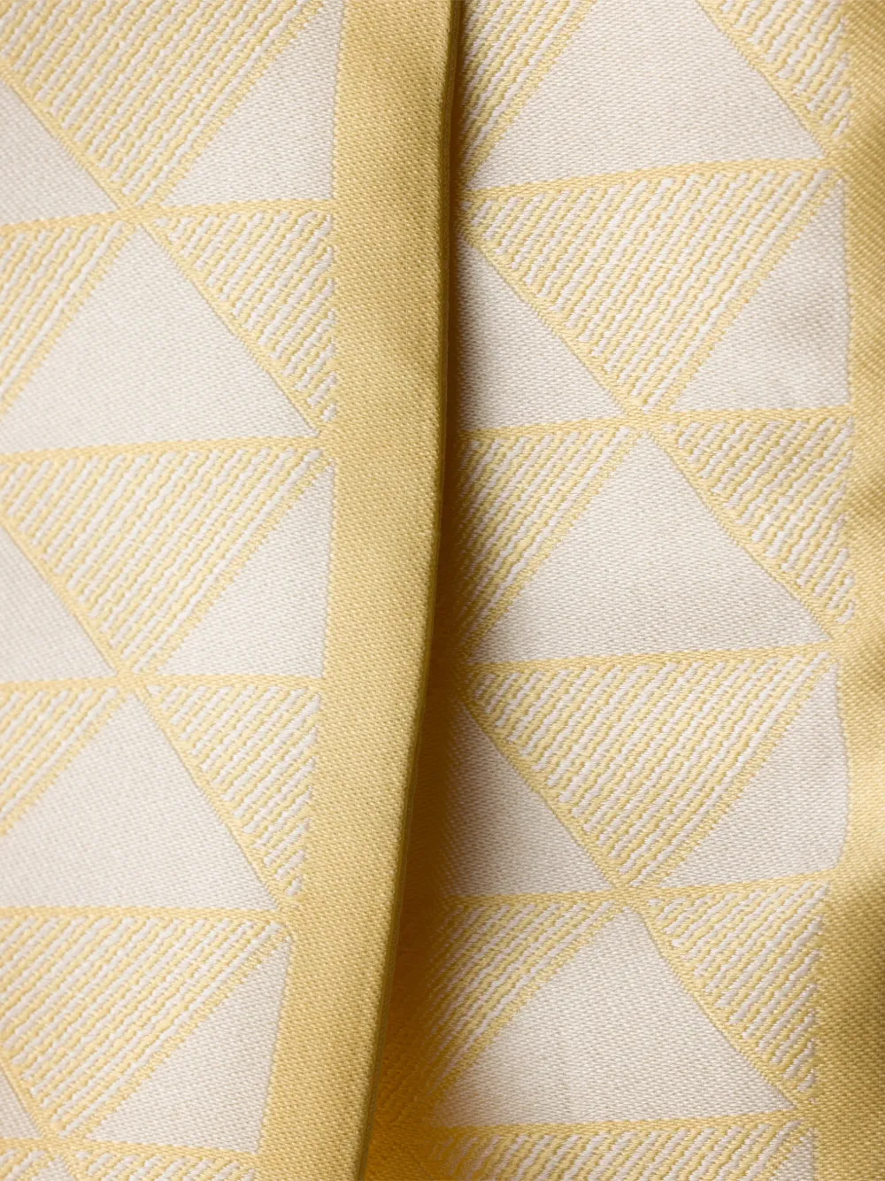  Prada Jacquard Silk Tie - Yellow 