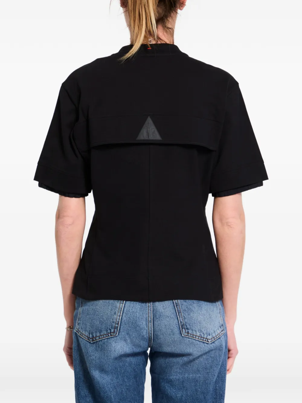 Moncler Grenoble T-shirt met logopatch Zwart