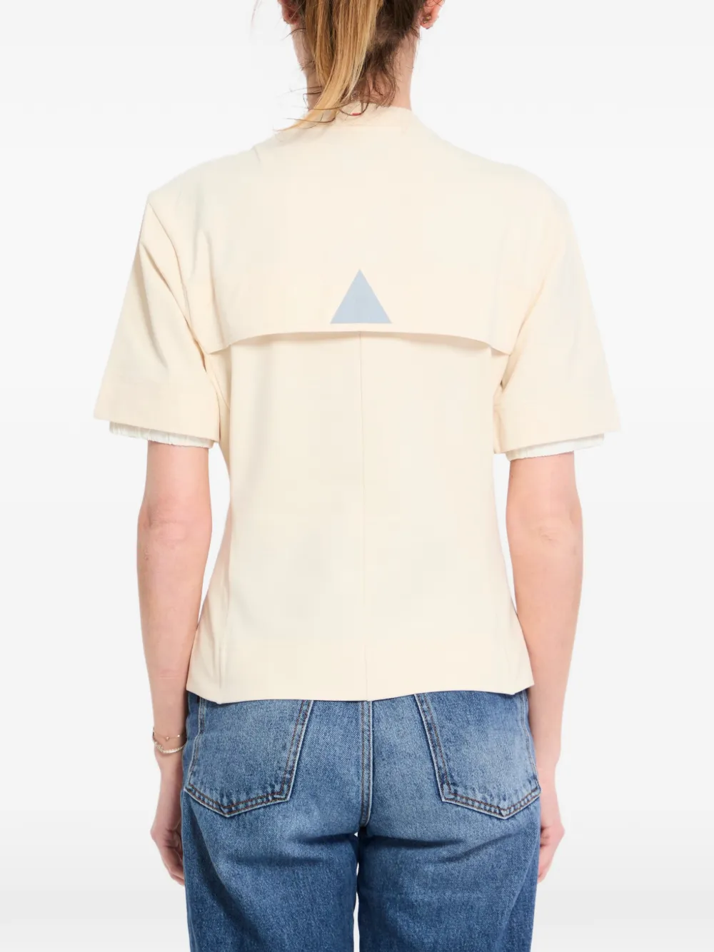 Moncler Grenoble T-shirt met ronde hals Beige
