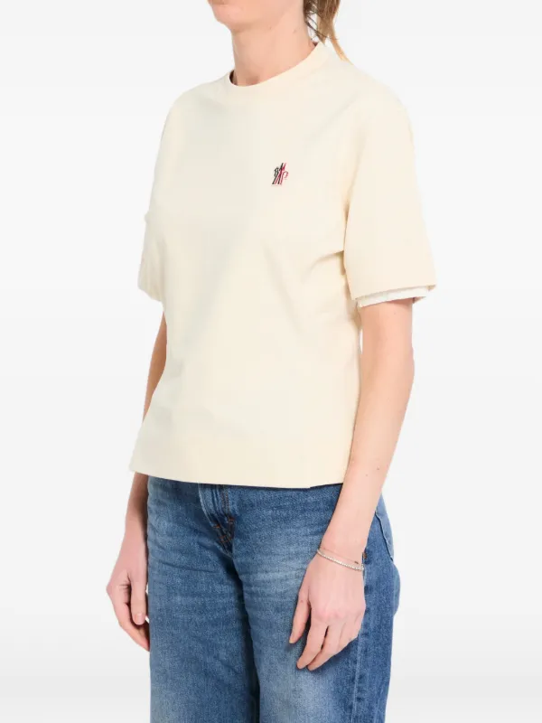 Moncler Grenoble Crew-neck T-shirt in Neutrals