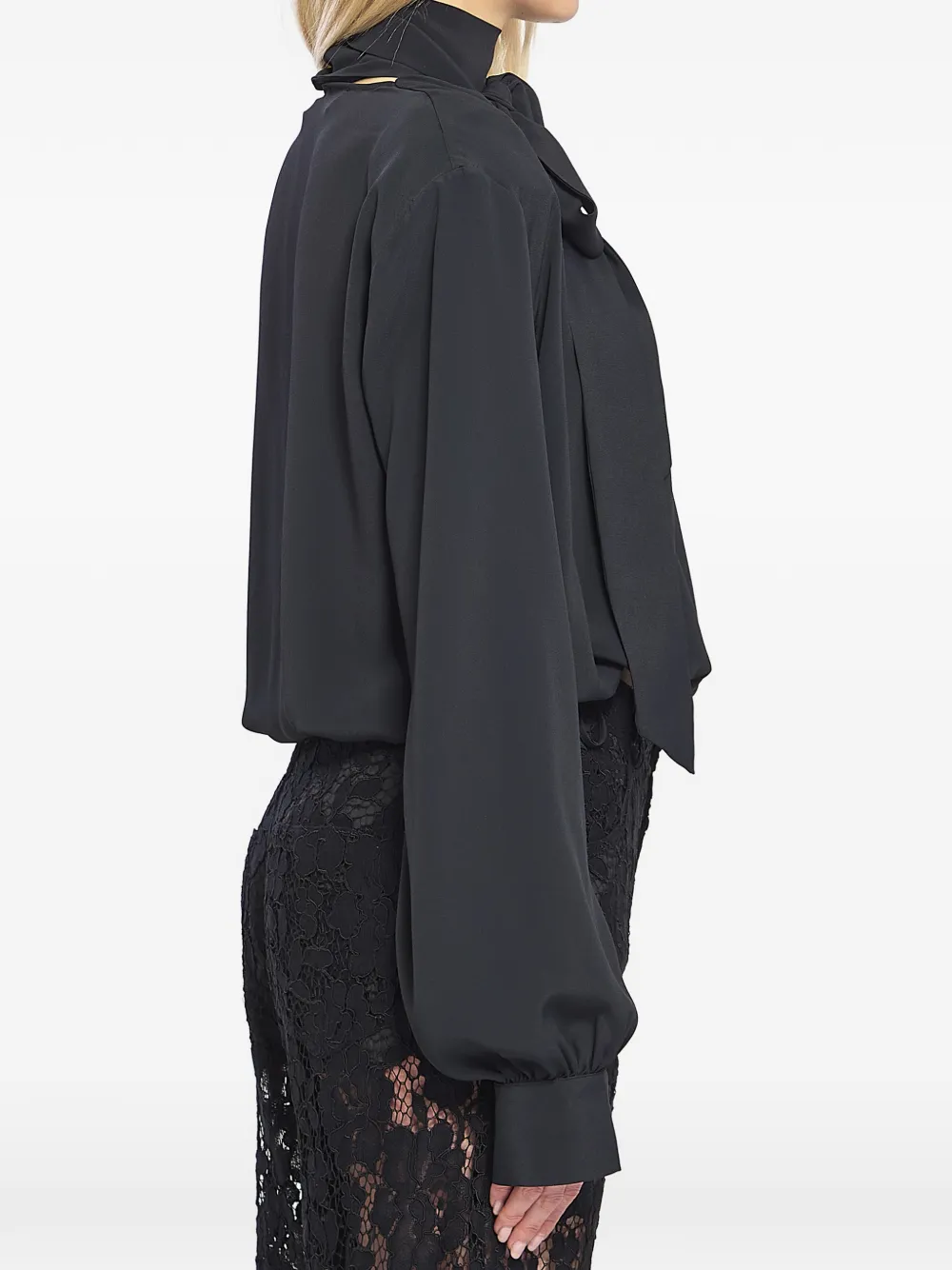 Federica Tosi Gekruiste blouse Zwart