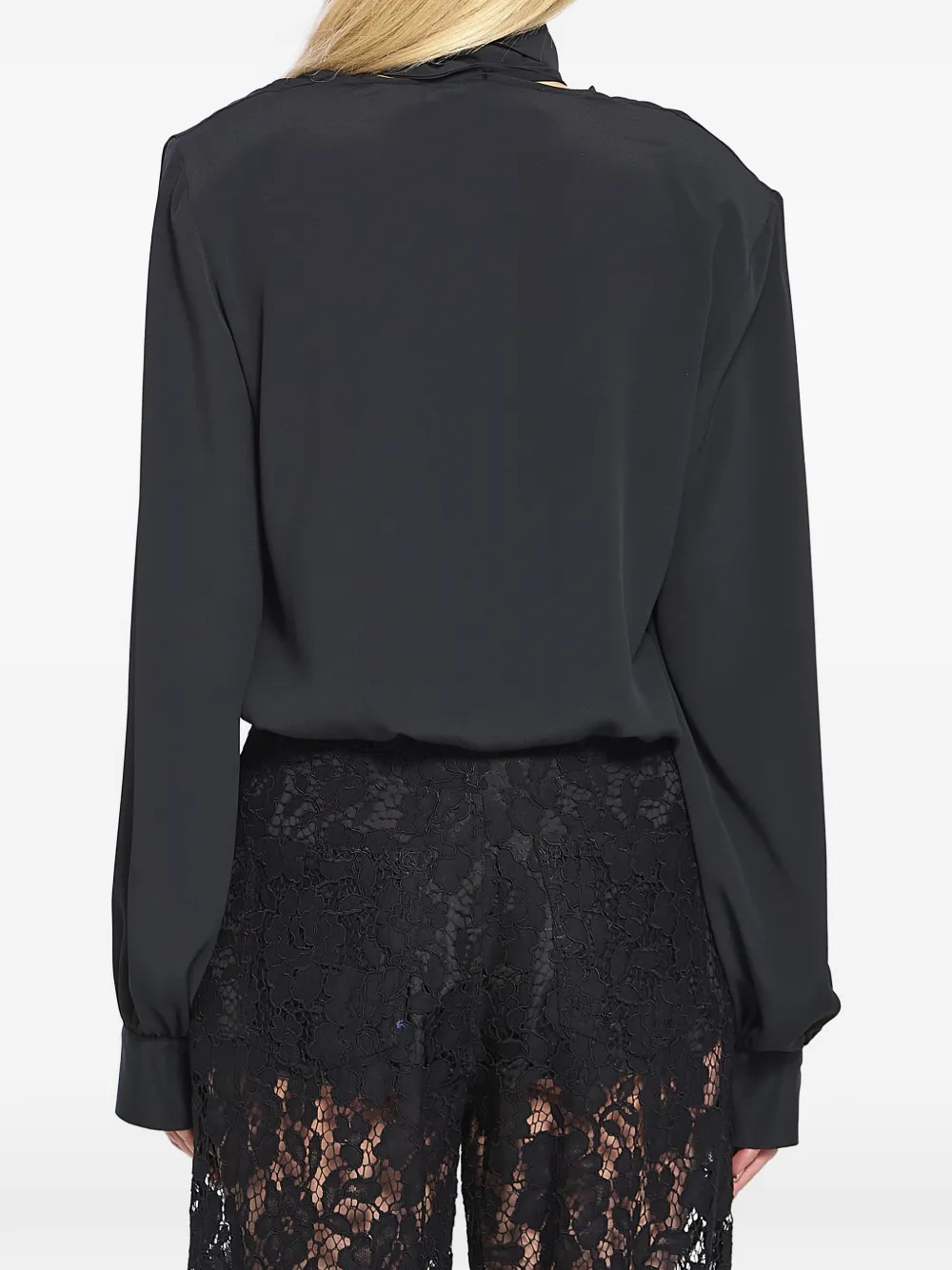 Federica Tosi Gekruiste blouse Zwart