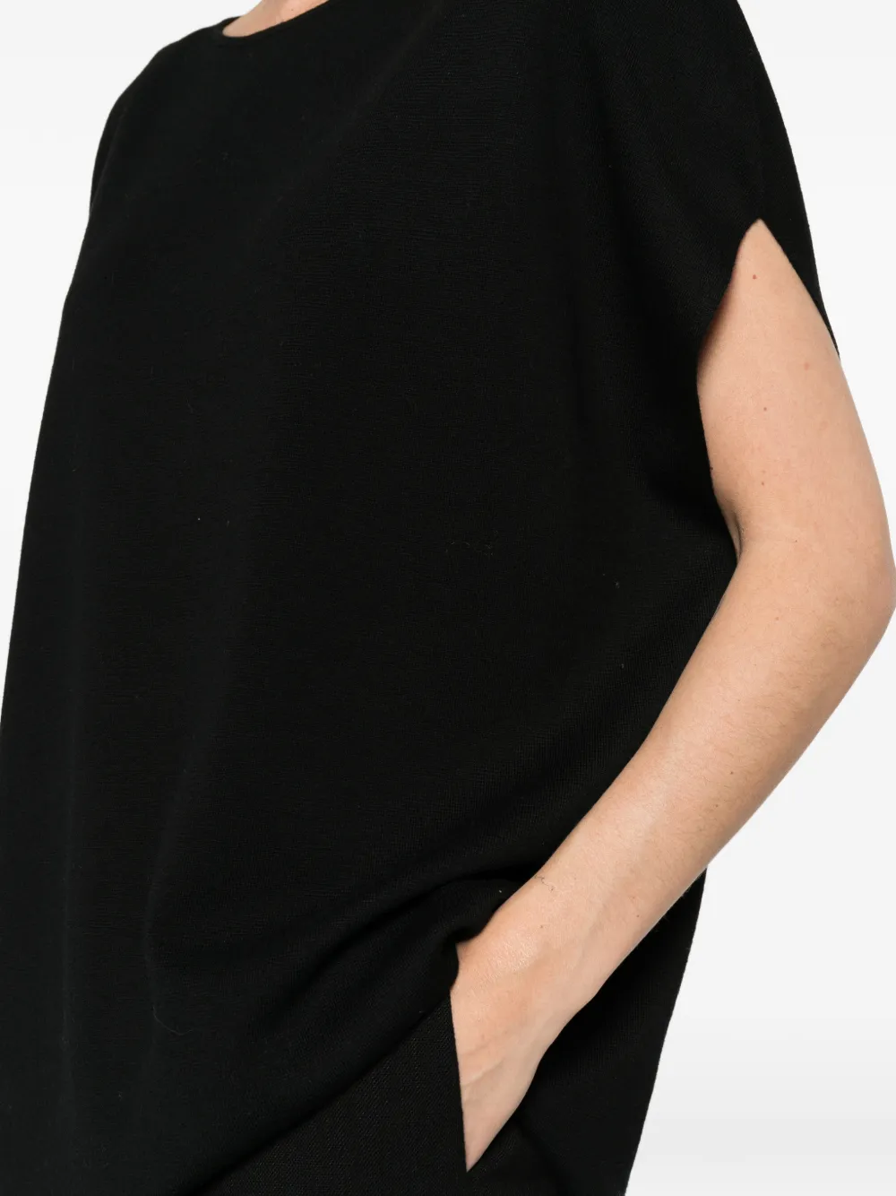 Allude Blouse met boothals Zwart