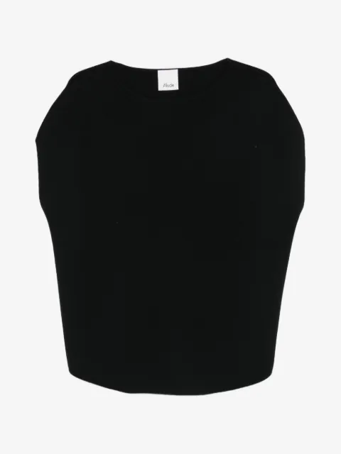 Allude блузка с вырезом-лодочкой