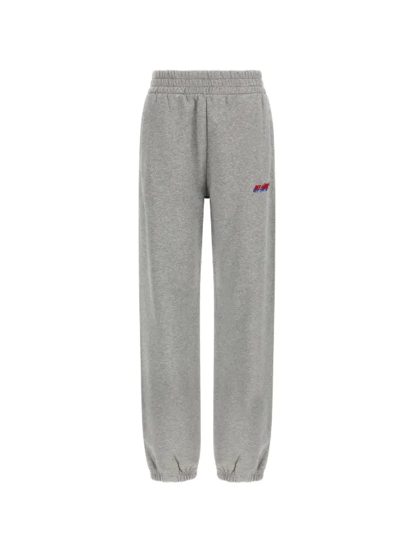 Off-White Logo-embroidery Track Pants in Grey