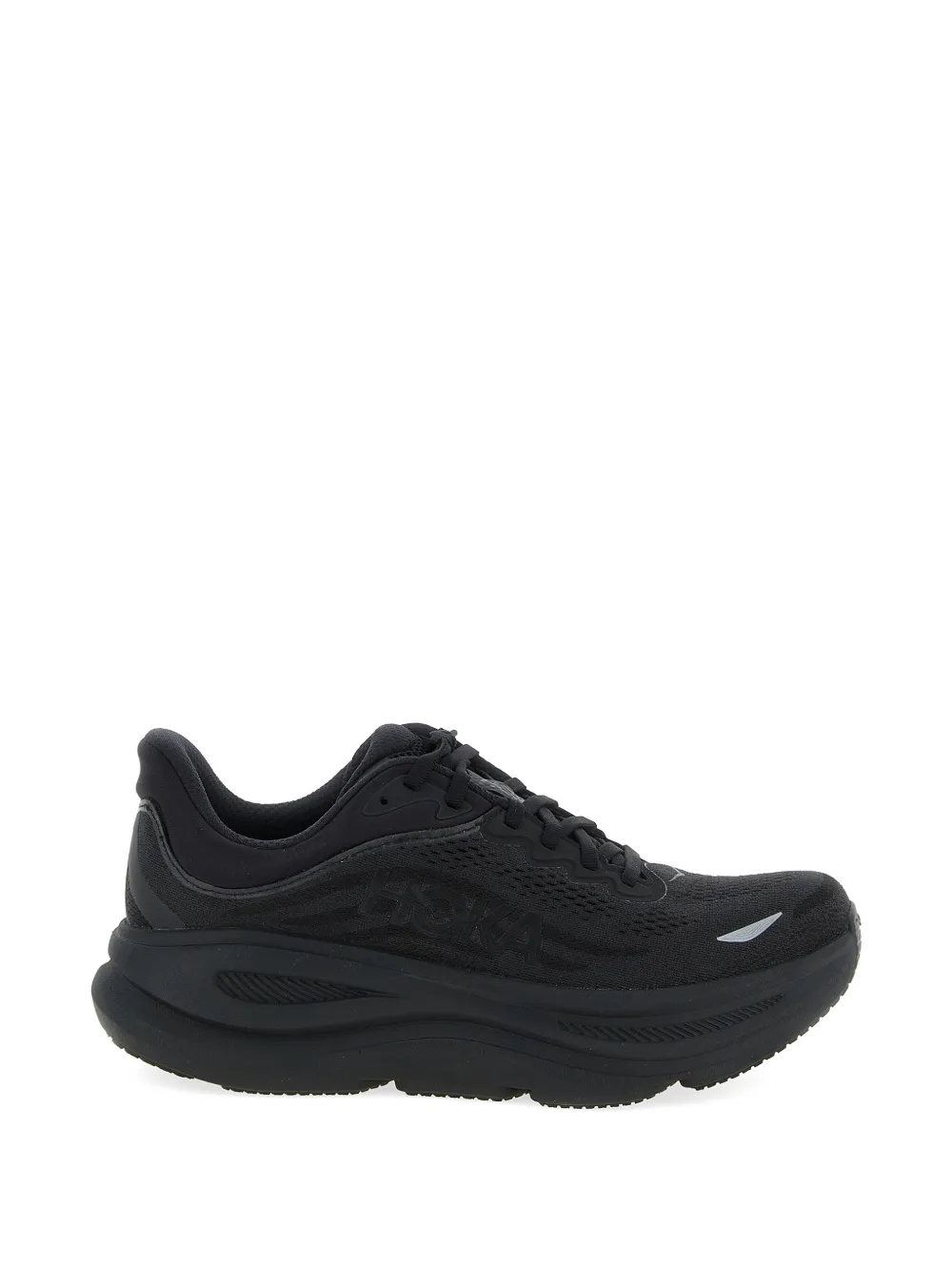 Hoka Bondi 9 Lace-up Sneakers In Black