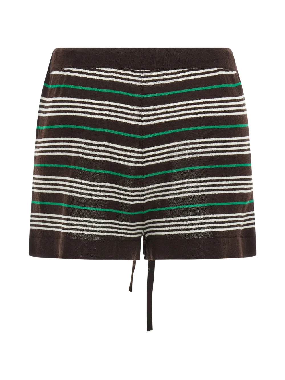  P.a.r.o.s.h. Striped Drawstring Shorts - Brown 