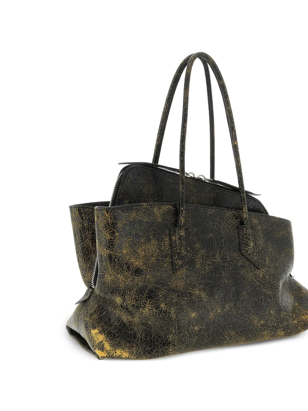 Medium La Passeggiata Embossed-Logo Shoulder Bag