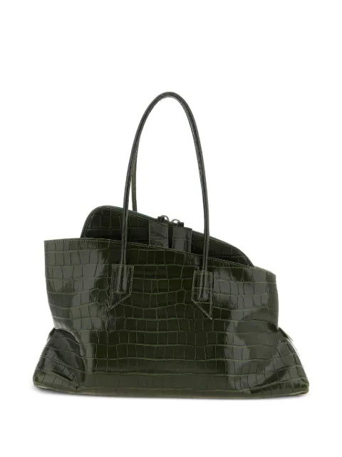 The Attico medium La Passeggiata crocodile-print shoulder bag