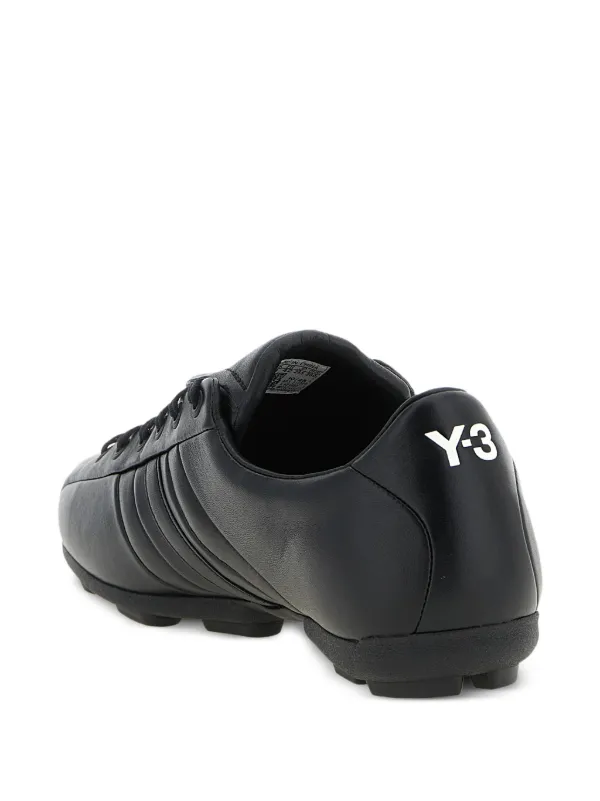 Y-3 Leather Athletic Sneakers | Black | FARFETCH