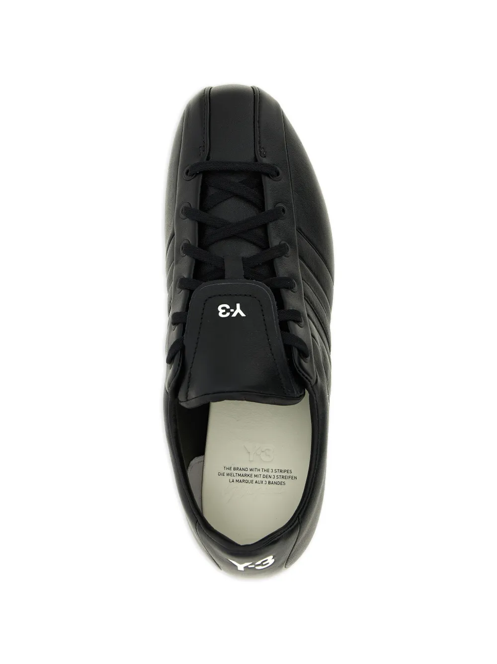 Y-3 Field leren sneakers Zwart