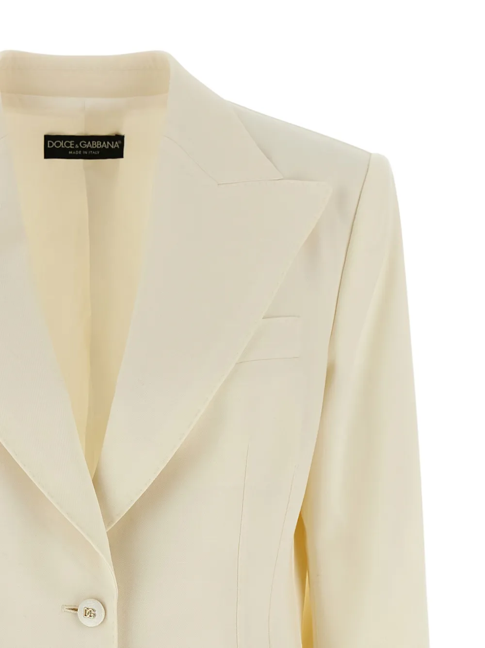 Dolce & Gabbana Turlington blazer met enkele rij knopen Beige
