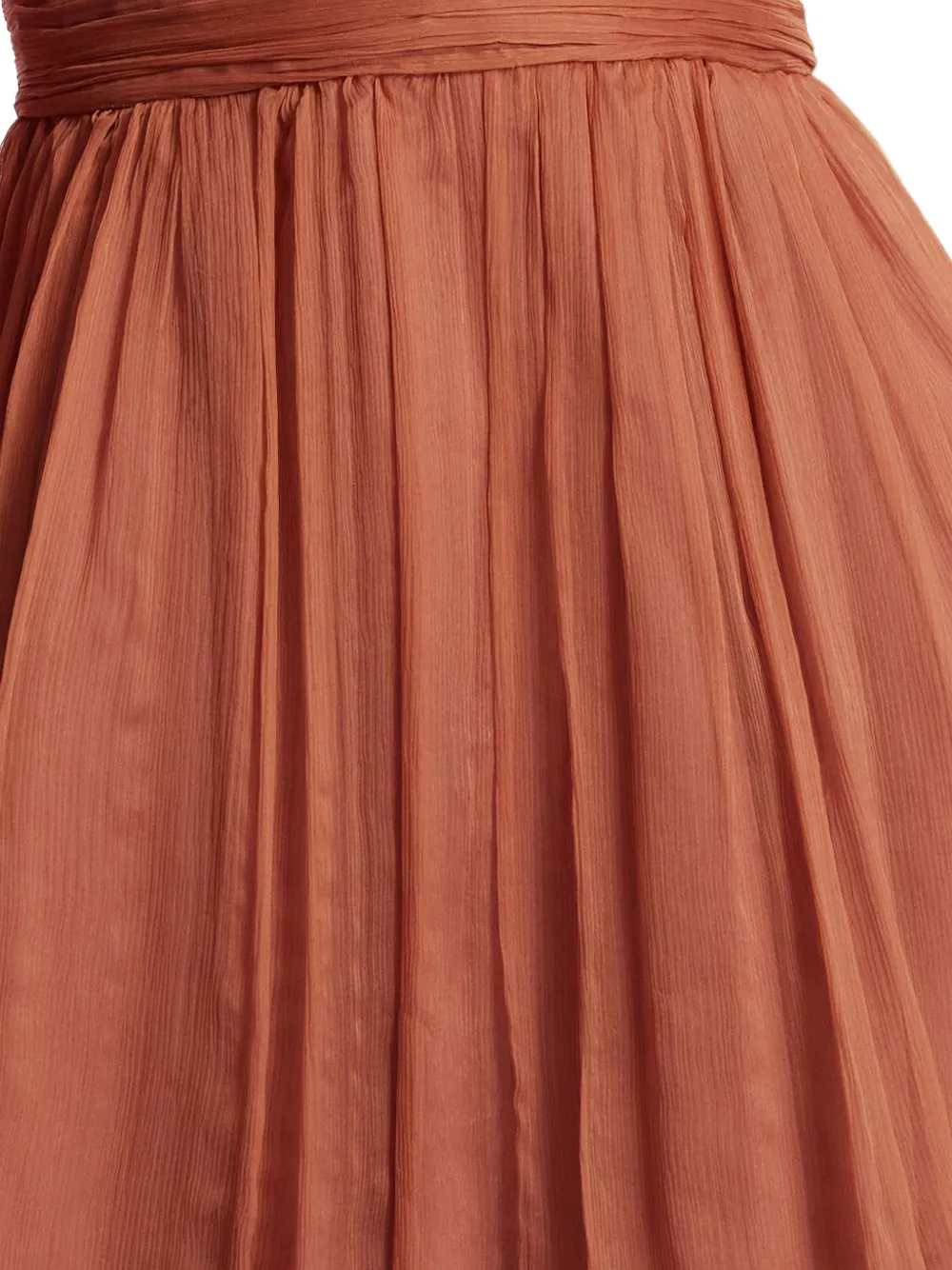 FRAMBOISE Jurk met V-hals en strikdetail Oranje